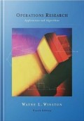 Operations Reseach Application and Algorithms
