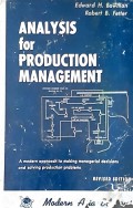 Analysisi for Production Managment