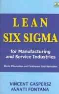 Lean Six Sigma for Manufacturing Industries