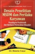 Desain Pennelitian MSDM dan Perilaku Karyawan