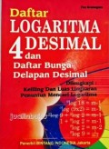 Daftar Logaritma 4 Desimal dan Daftar Bunga Delapan Desimal