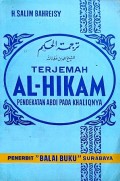 Terjemah Al-Hikam  Pendekatan Abdi Pada Khaliqnya