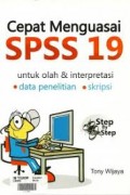 Cepat Menguasai SPSS 19 untuk Olah & Interpretasi Data Penelitian Skripsi