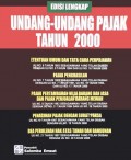 Undang Undang Pajak Tahun 2000