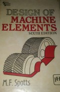 Design Of Machine Elements