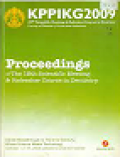 Proceedings of The 15th Scintetific Meeting & Refresher Course in Dentistry