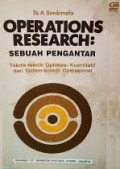 Operations Research Sebuah Pengantar