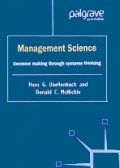 Management Science Decision Making Through Systems Thingkisng