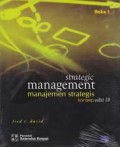 Strategic Managemenet, Manajemen Strateagis Konsep