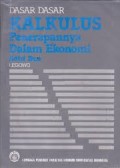 Dasar-Dasar Kalkulus Penerapannya Dalam Ekonomi