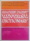 Reader's Digest Reverse Dictionary
