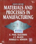 Material And Process in Manufacturing